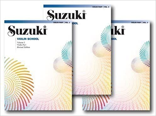 Suzuki Violin School Books 1, 2, 3.